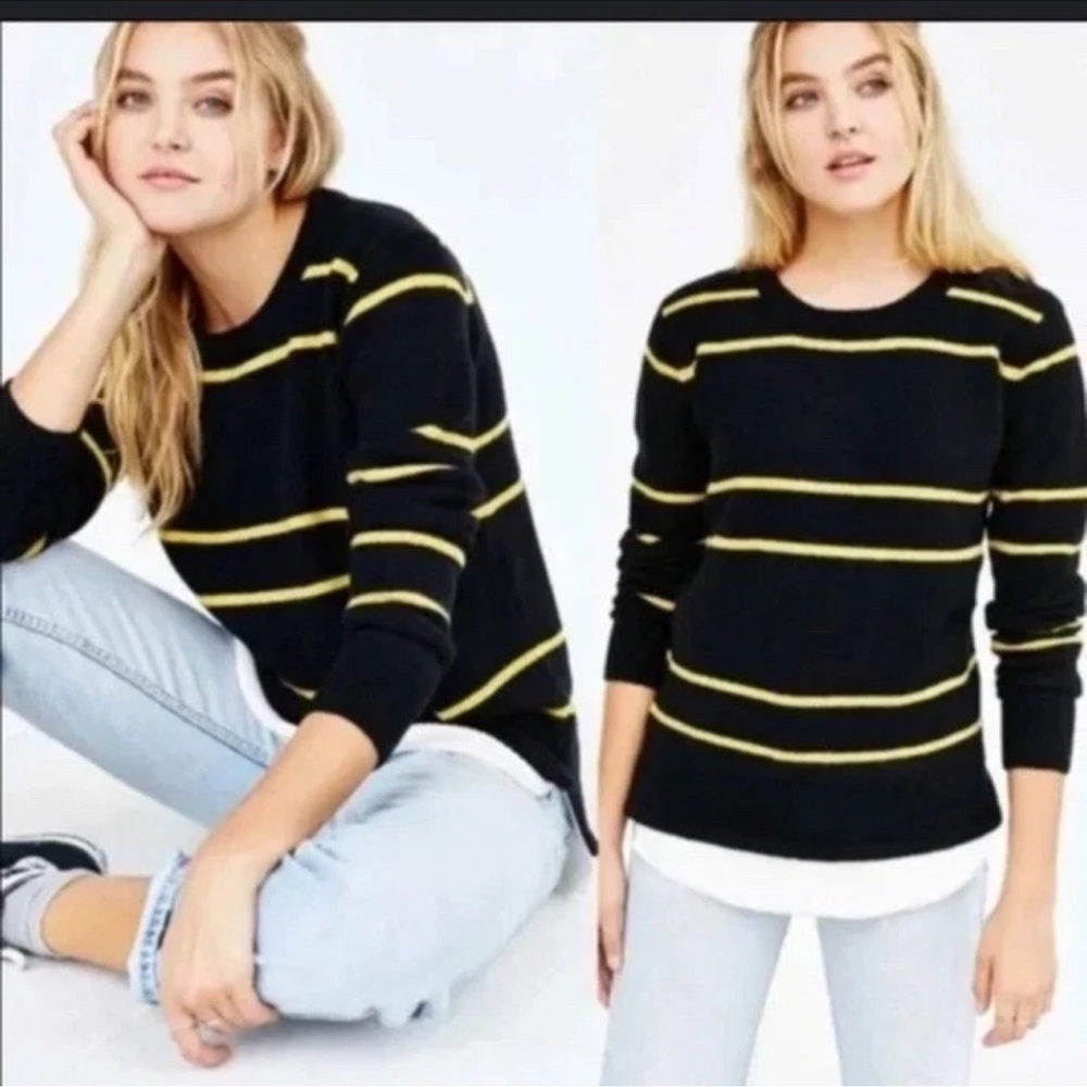 Unif x Urban Outfitters Striped Layered Look Sweater New Womens XS